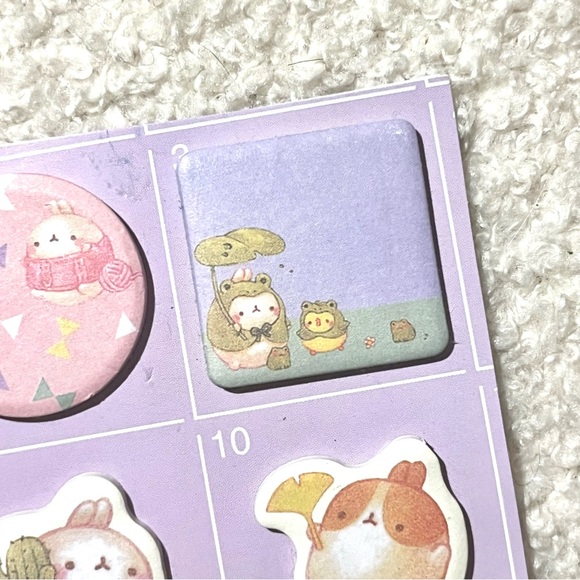 🏷️ Molang kawaii bunny sticky note set of 6 - Picture 3 of 7